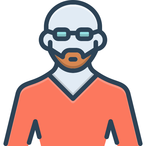 Smiling middle-aged man wearing glasses